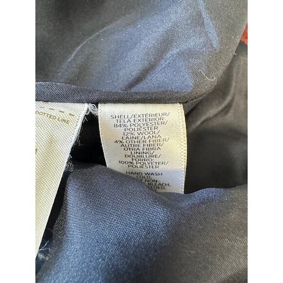 Faux Wrap Mini Skirt Size 4 Wool Blend Southwestern Aztec Ann Taylor Loft - Picture 9 of 9